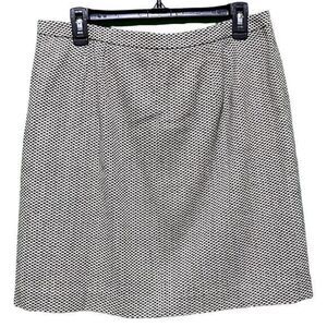 Ann Taylor Loft Women's Patterned Mini Pencil Skirt Black/White Size 12‎